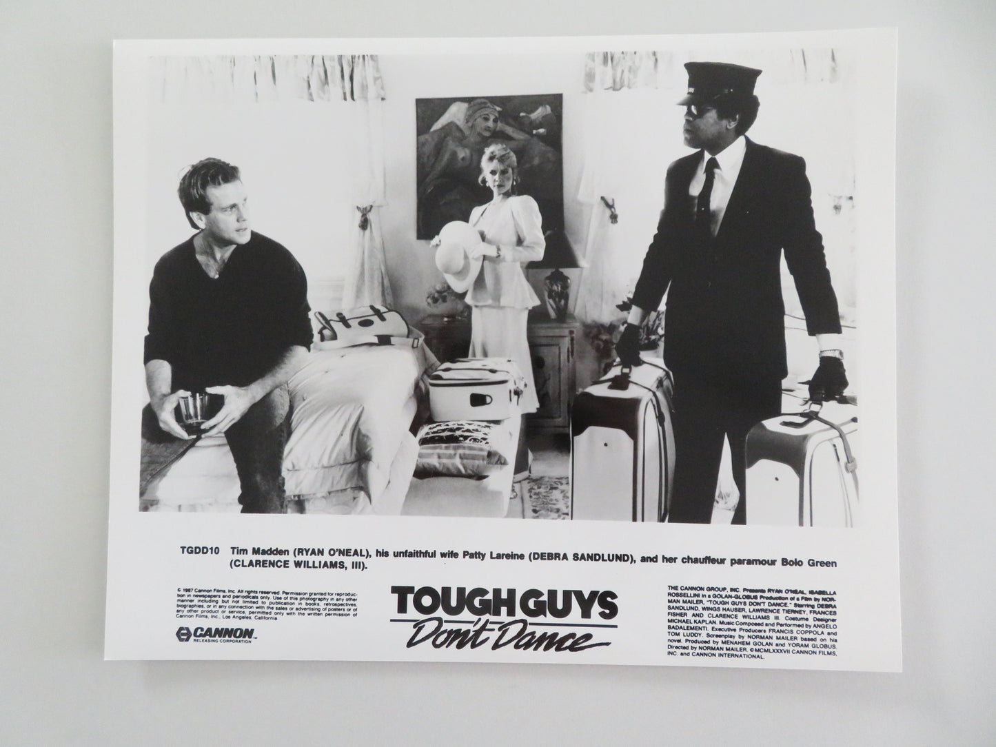 Tough Guys Don't Dance - A Movie Still Photo Lot Of 8 Cannon Ryan O'Neal 1987 Movie posters