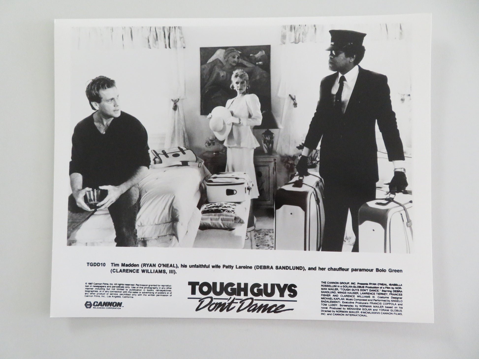 Tough Guys Don't Dance - A Movie Still Photo Lot Of 8 Cannon Ryan O'Neal 1987 Movie posters