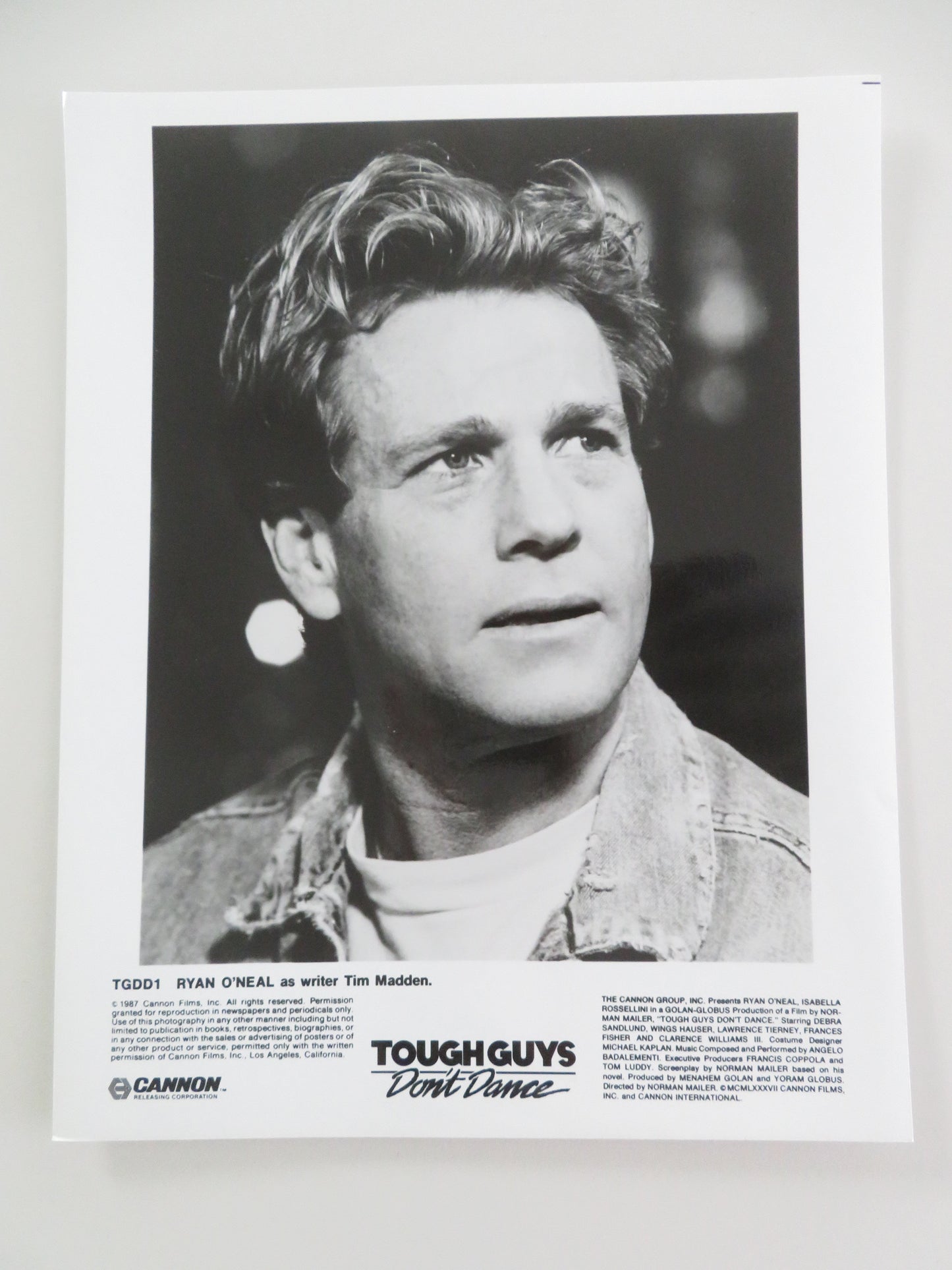 Tough Guys Don't Dance - A Movie Still Photo Lot Of 8 Cannon Ryan O'Neal 1987 Movie posters