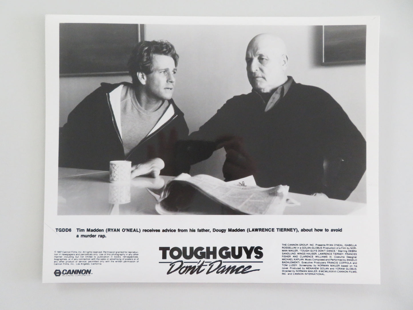 Tough Guys Don't Dance - A Movie Still Photo Lot Of 8 Cannon Ryan O'Neal 1987 Movie posters