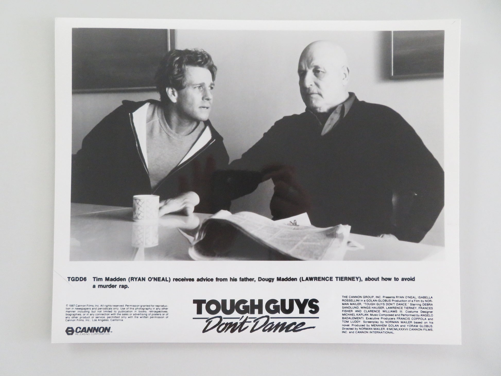Tough Guys Don't Dance - A Movie Still Photo Lot Of 8 Cannon Ryan O'Neal 1987 Movie posters