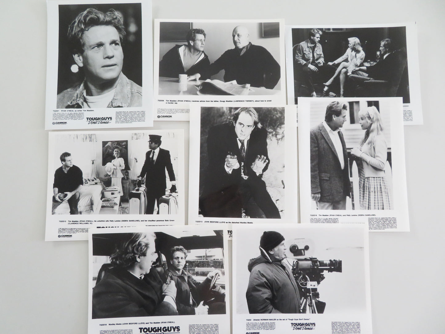 Tough Guys Don't Dance - A Movie Still Photo Lot Of 8 Cannon Ryan O'Neal 1987 Movie posters