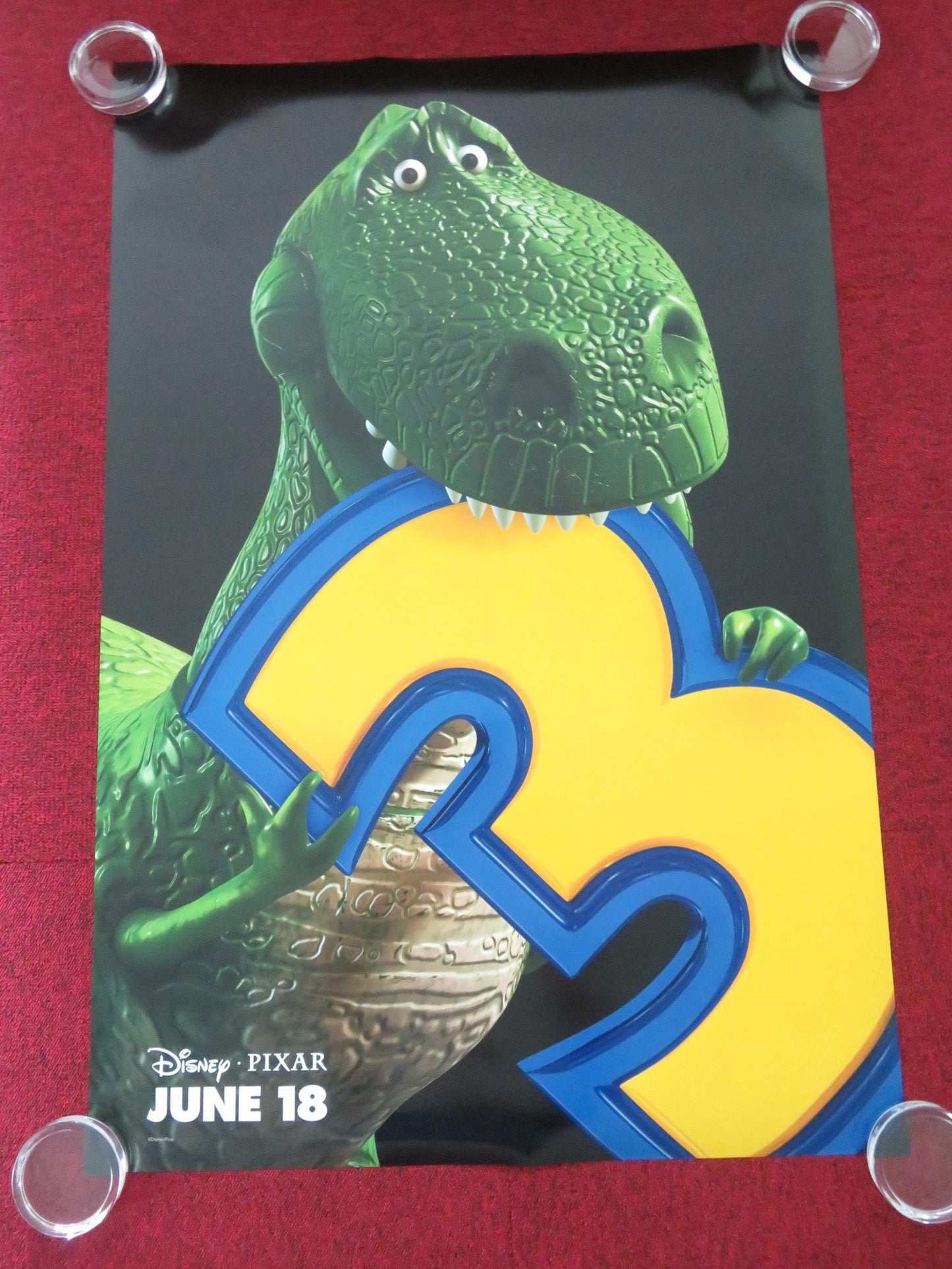 TOY STORY 3 - T - REX ONE SHEET ROLLED POSTER DISNEY TOM HANKS TIM ALLEN 2010 Movie posters