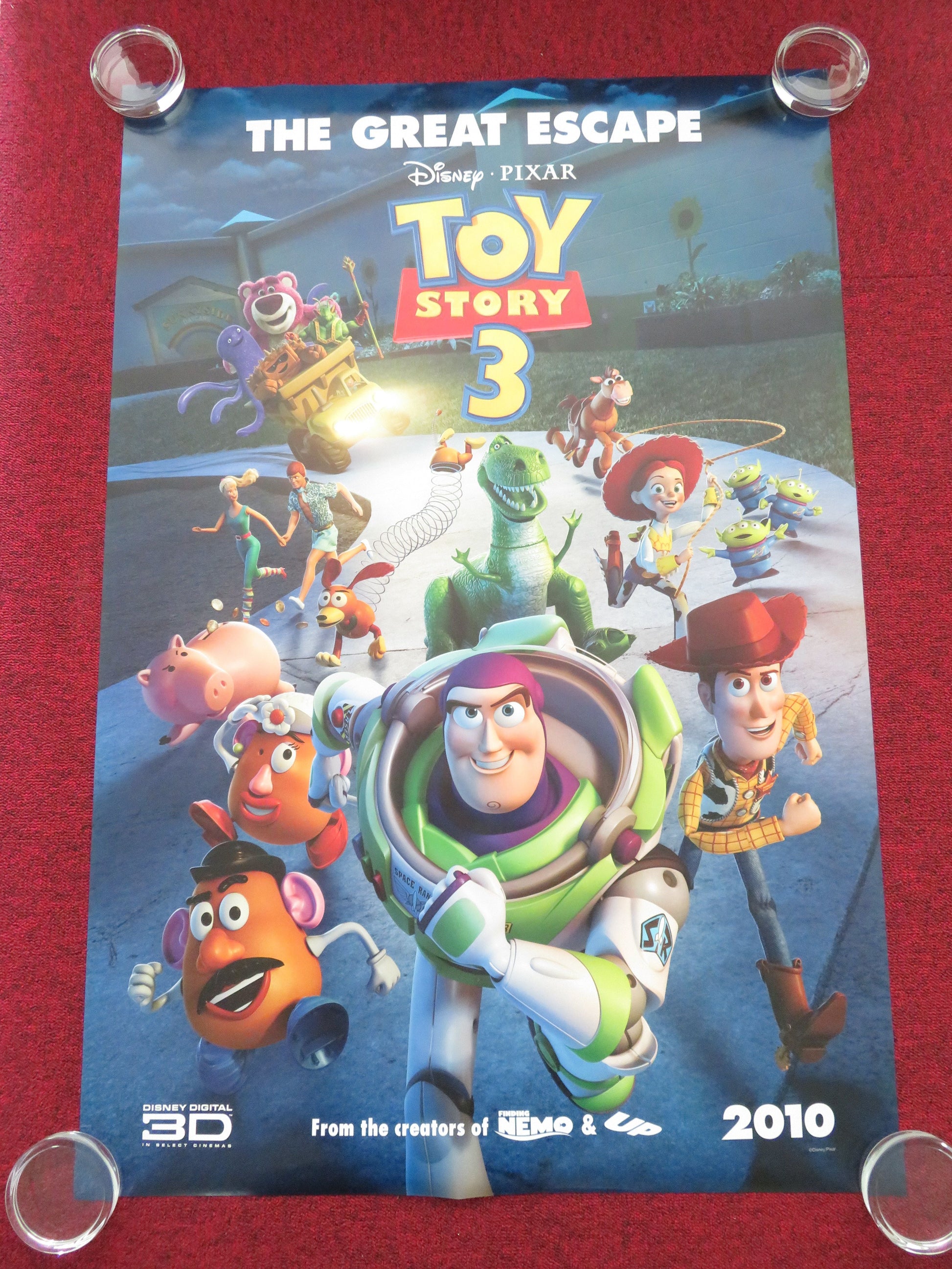 Toy Story 3 US One Sheet Rolled Poster Disney Tom Hanks Tim Allen 2010 Movie posters