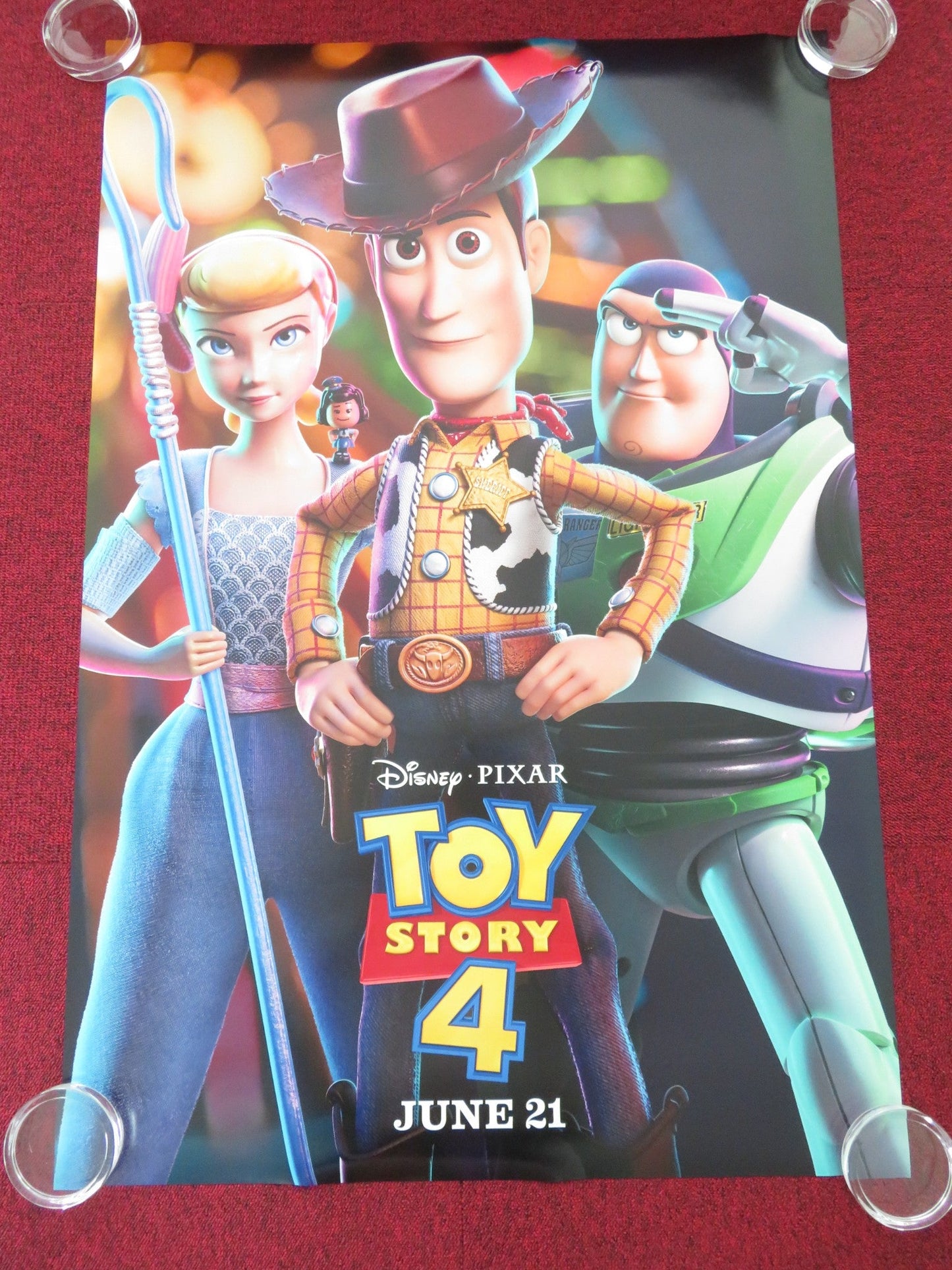 TOY STORY 4 - A ONE SHEET ROLLED POSTER DISNEY TOM HANKS TIM ALLEN 2019 Movie posters