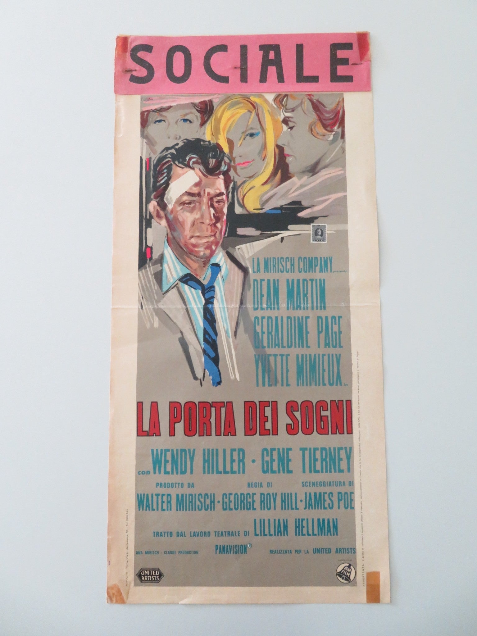 TOYS IN THE ATTIC ITALIAN LOCANDINA POSTER DEAN MARTIN GERALDINE PAGE 1955 Movie posters