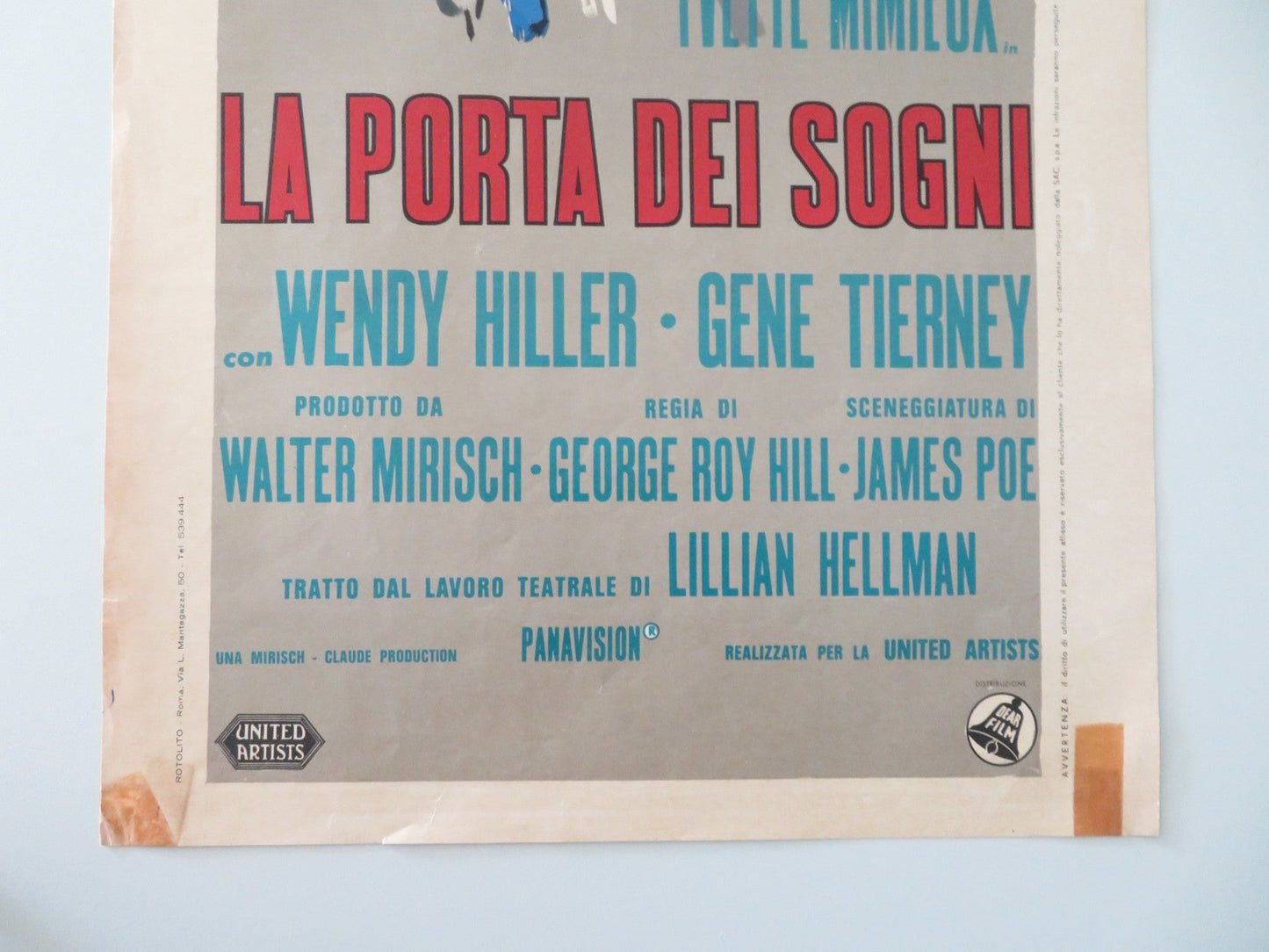 TOYS IN THE ATTIC ITALIAN LOCANDINA POSTER DEAN MARTIN GERALDINE PAGE 1955 Movie posters