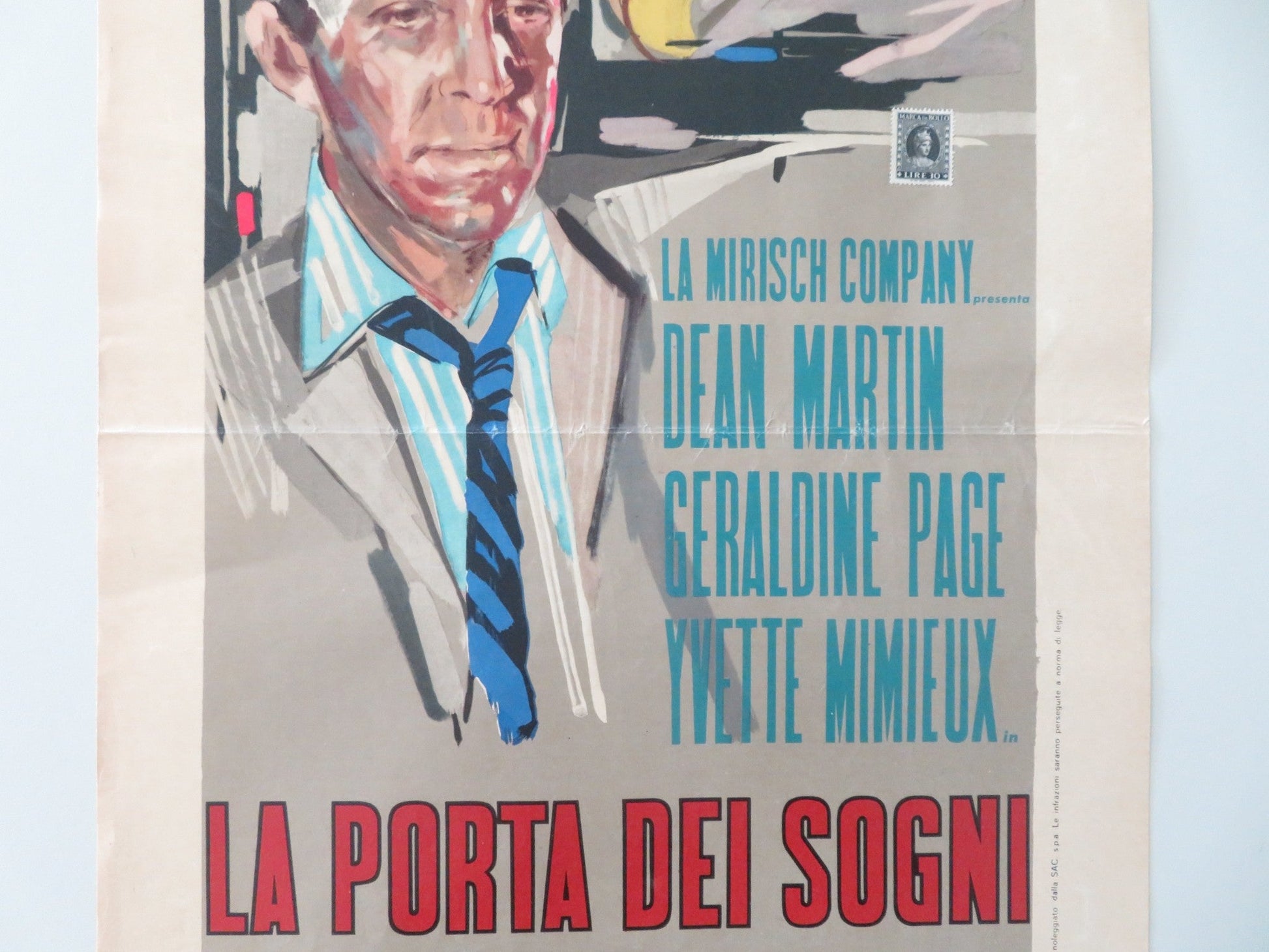 TOYS IN THE ATTIC ITALIAN LOCANDINA POSTER DEAN MARTIN GERALDINE PAGE 1955 Movie posters