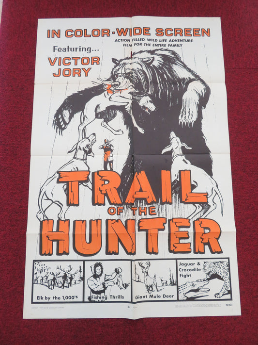 Trail of the Hunter Folded US One Sheet Poster Victor Jory Danny Thompson 1970 Movie posters