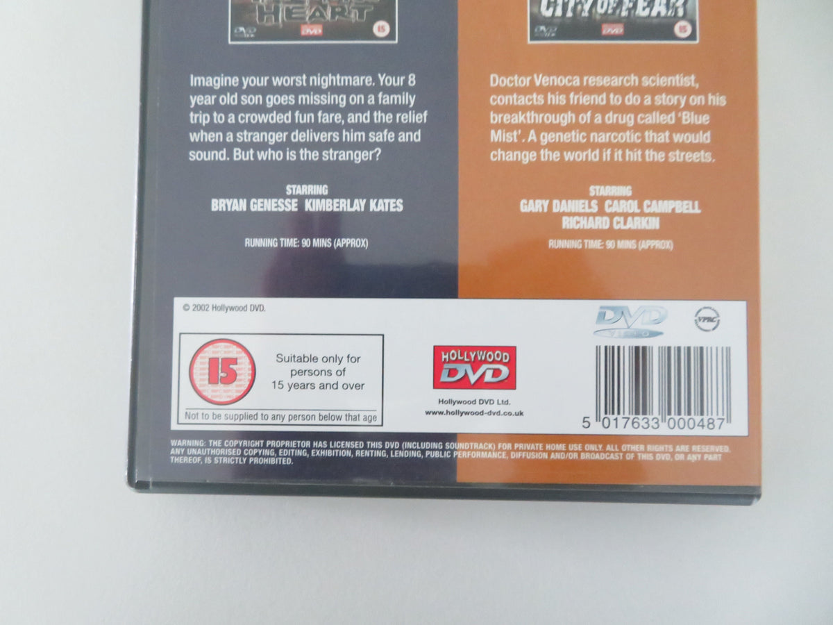 Traitor's Heart and City of Fear Double Bill (DVD) Bryan Genesse 1999 Region 2 Movie posters