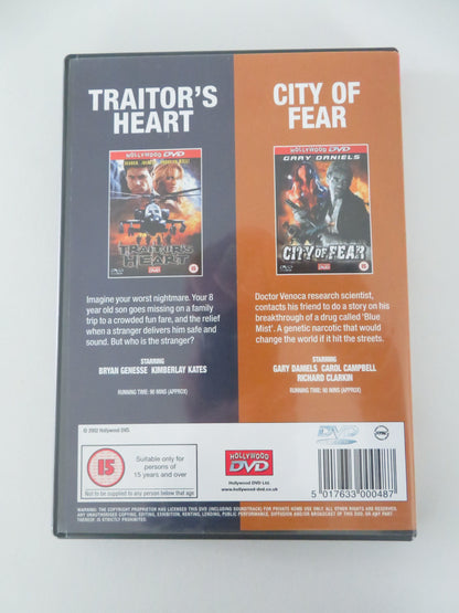 Traitor's Heart and City of Fear Double Bill (DVD) Bryan Genesse 1999 Region 2 Movie posters