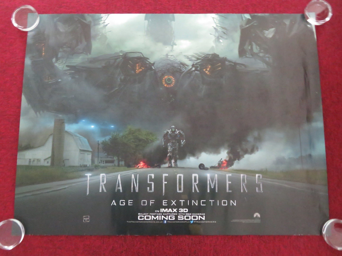 TRANSFORMERS: AGE OF EXTINCTION - B UK QUAD ROLLED POSTER MARK WAHLBERG 2014 Movie posters