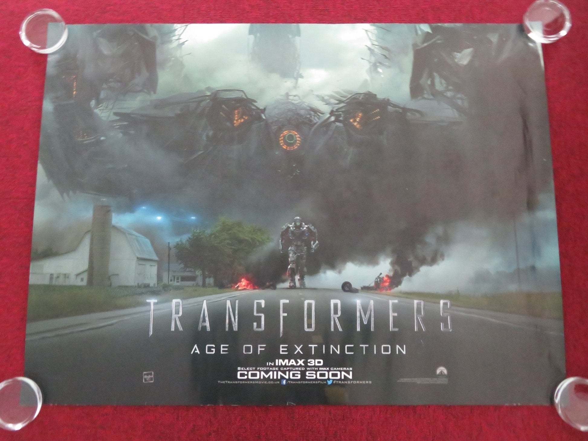 TRANSFORMERS: AGE OF EXTINCTION - B UK QUAD ROLLED POSTER MARK WAHLBERG 2014 Movie posters