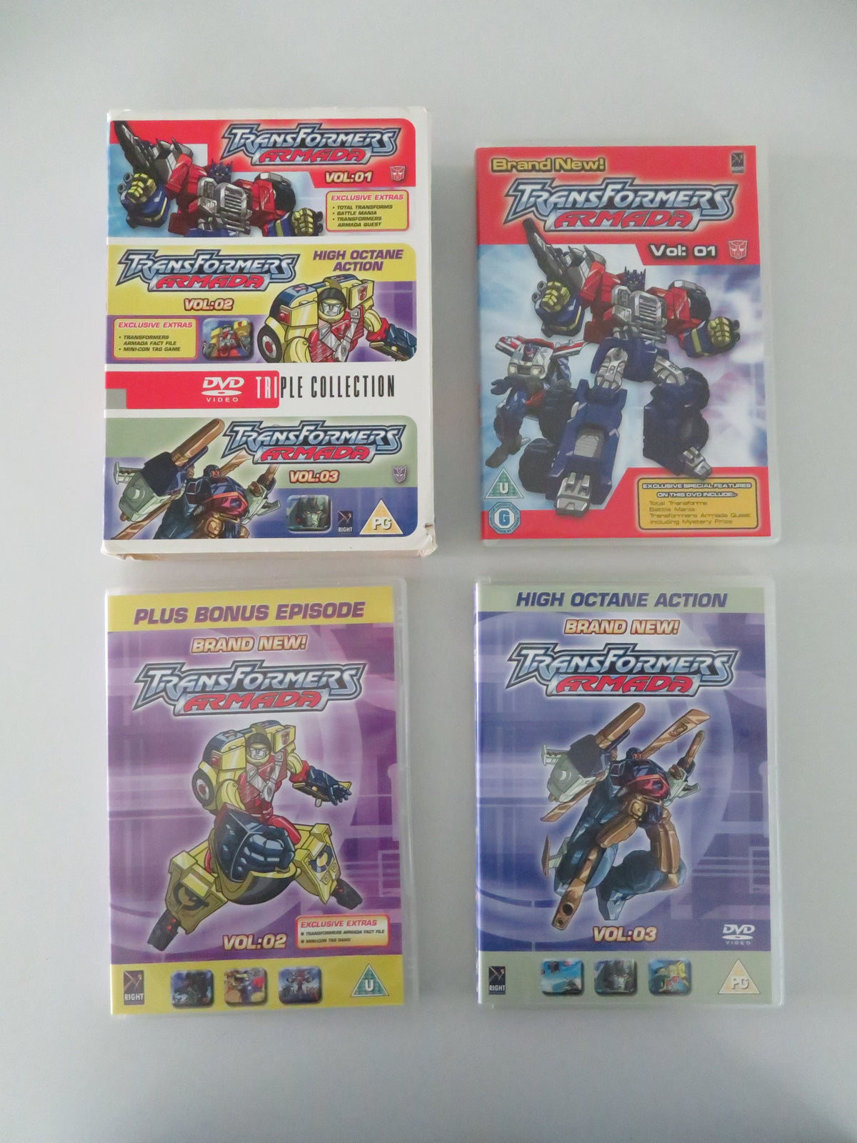 Transformers: Armada - Triple Collection (DVD BoxSet) Gary Chalk 2002 Region 2 Movie posters