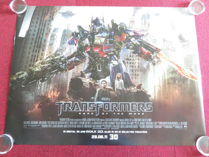 TRANSFORMERS: DARK OF THE MOON UK QUAD ROLLED POSTER SHIA LABEOUF 2011 Rendezvous Cinema Movie posters