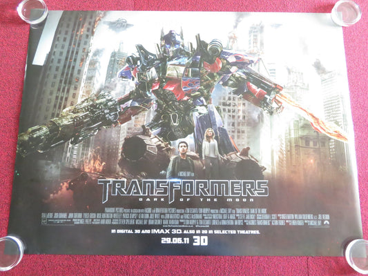 TRANSFORMERS: DARK OF THE MOON UK QUAD ROLLED POSTER SHIA LABEOUF 2011 Rendezvous Cinema Movie posters