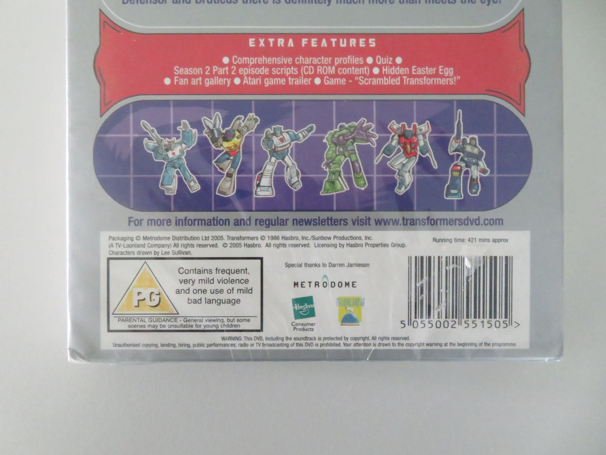 Transformers Season 2 Part 2 (DVD BoxSet) Frank Welker P. Cullen 2005 Region 2 Movie posters