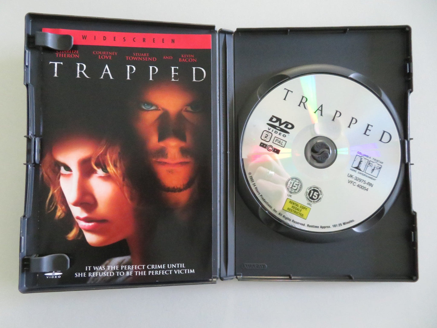 Trapped (DVD) Charlize Theron Kevin Bacon 2002 Region 2 Movie posters