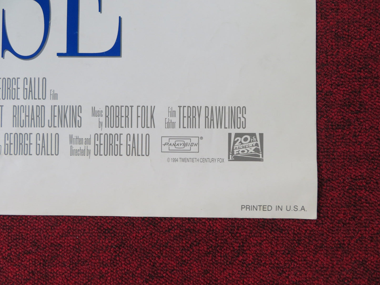 TRAPPED IN PARADISE VERSION A FOLDED US ONE SHEET POSTER NICOLAS CAGE 1994 Rendezvous Cinema Movie posters