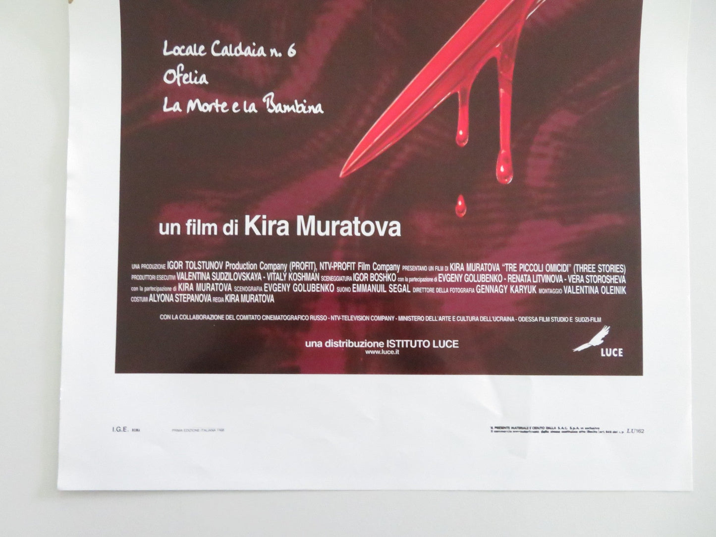Tre Piccoli Omicidi Italian Locandina Poster Sergey Makovetskiy Kushni 1997 Movie posters