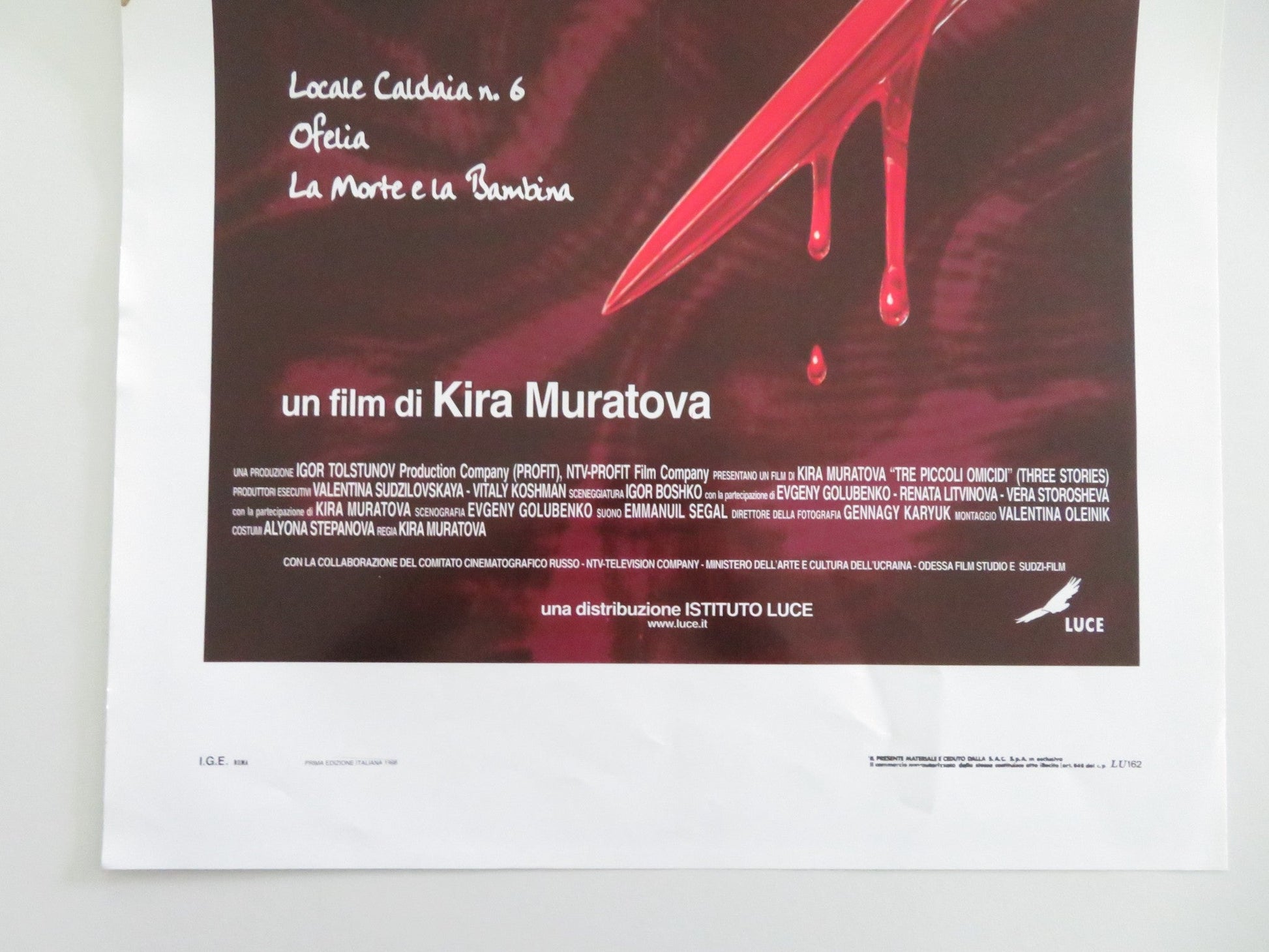 Tre Piccoli Omicidi Italian Locandina Poster Sergey Makovetskiy Kushni 1997 Movie posters