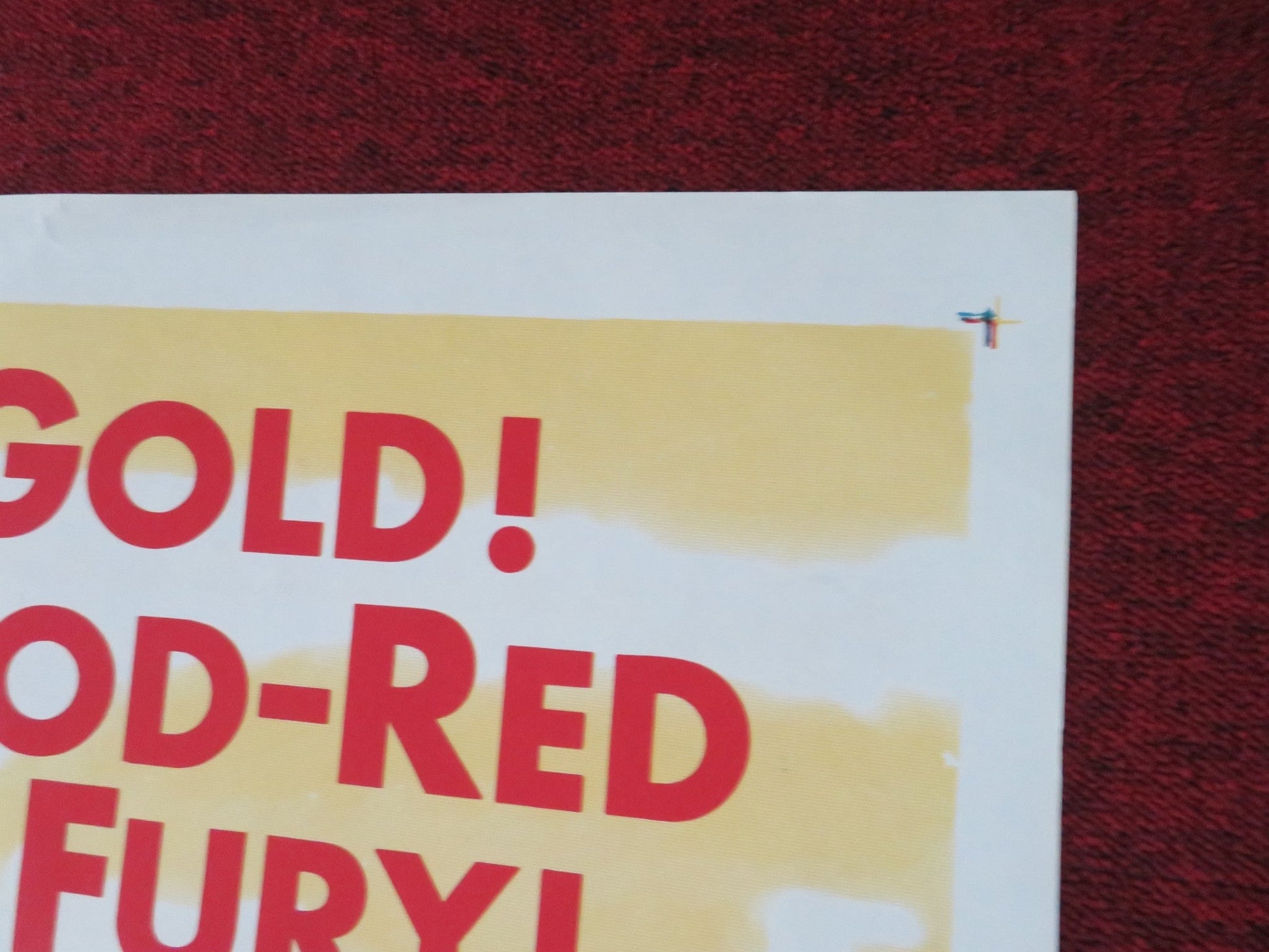 TREASURE OF SILVER LAKE FOLDED US ONE SHEET POSTER LEX BARKER HERBERT LOM 1965 Movie posters