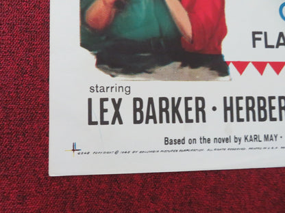 TREASURE OF SILVER LAKE FOLDED US ONE SHEET POSTER LEX BARKER HERBERT LOM 1965 Movie posters