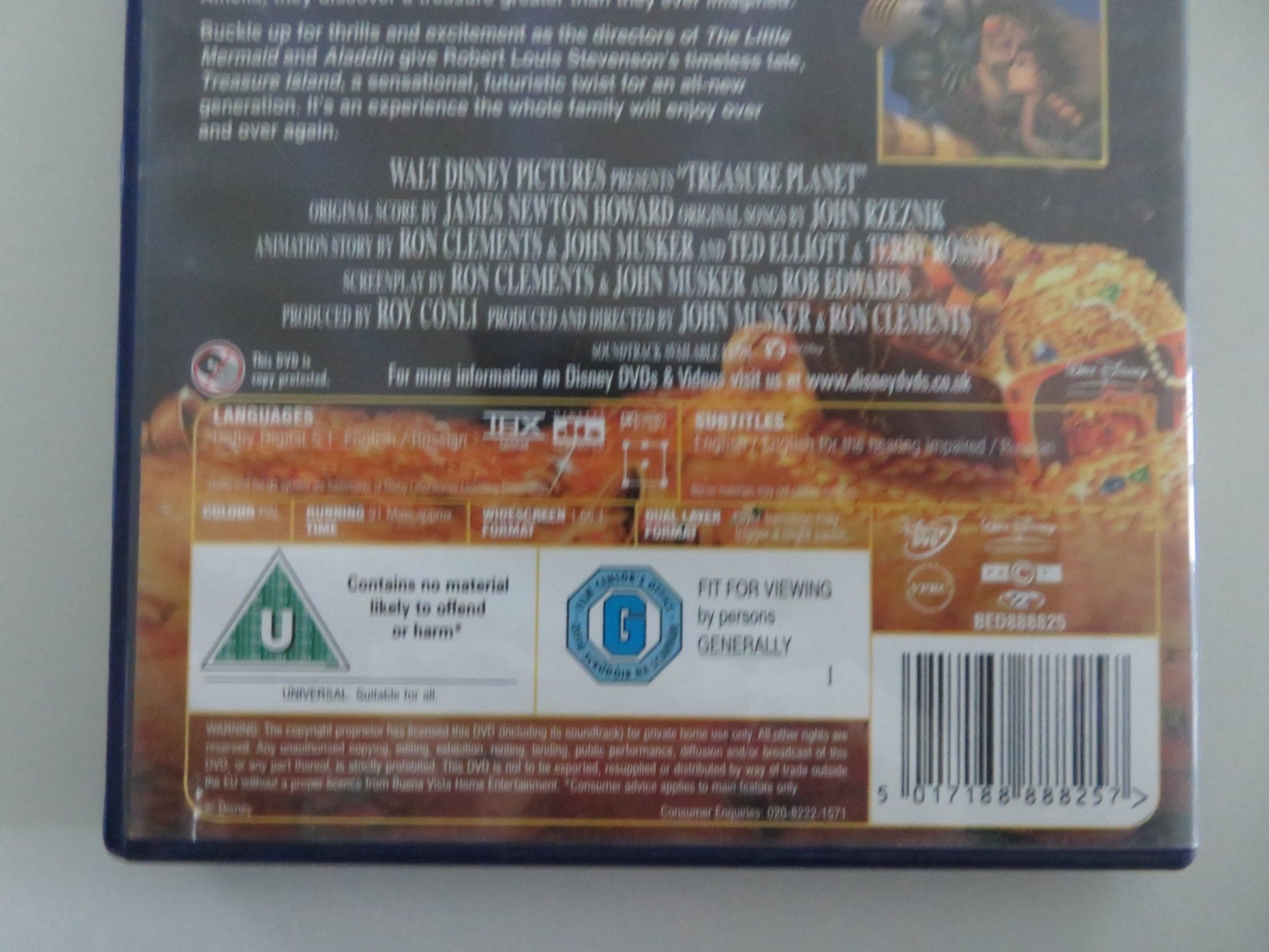 TREASURE PLANET (DVD) DISNEY JOSEPH GORDON - LEVITT MARTIN SHORT 2002 REGION 2 Movie posters