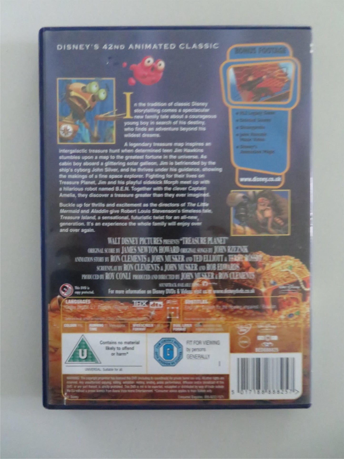 TREASURE PLANET (DVD) DISNEY JOSEPH GORDON - LEVITT MARTIN SHORT 2002 REGION 2 Movie posters