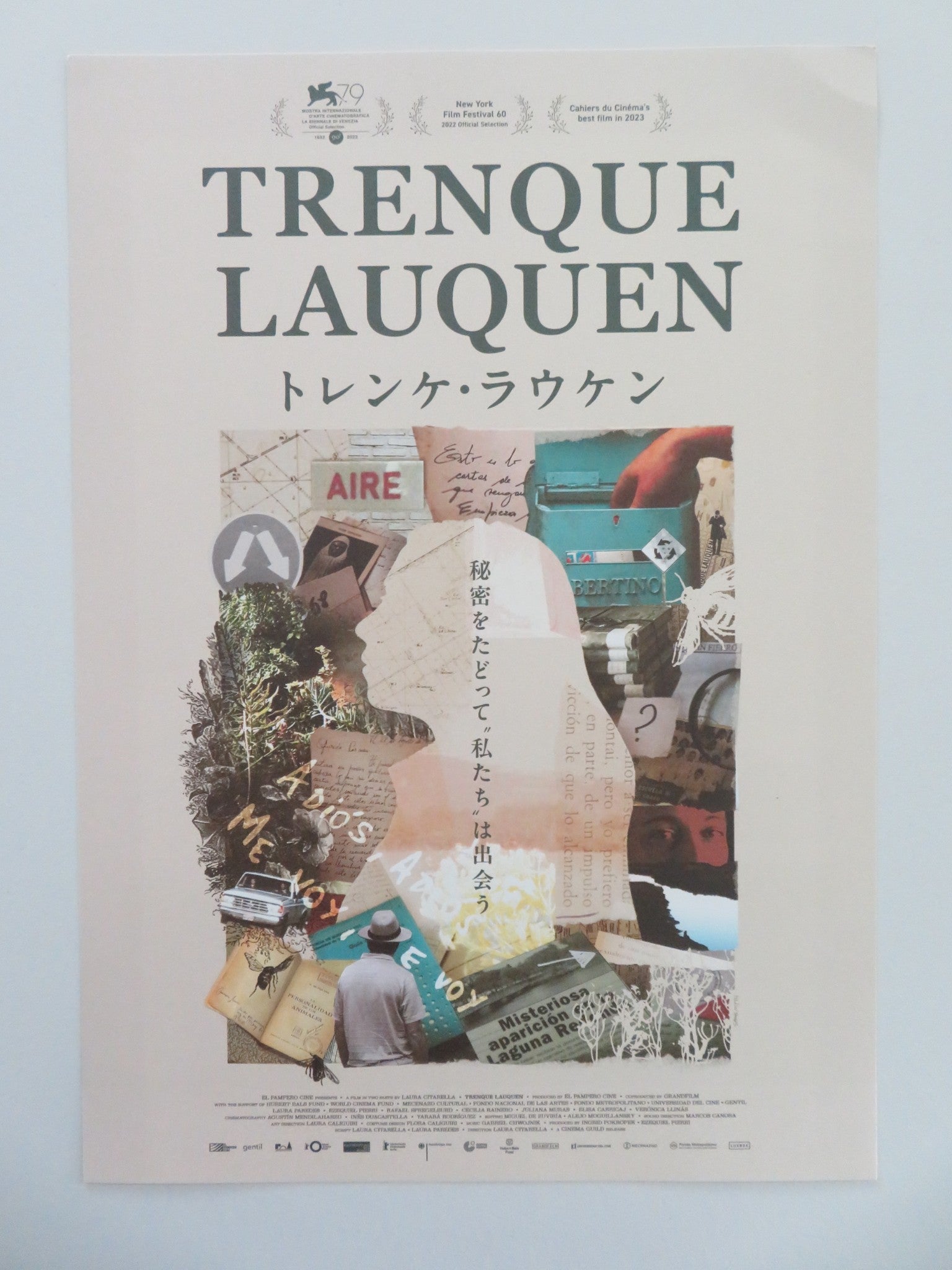 TRENQUE LAUQUEN JAPANESE CHIRASHI (B5) POSTER LAURA PAREDES EZEQUIEL PIERRI 2022 Movie posters