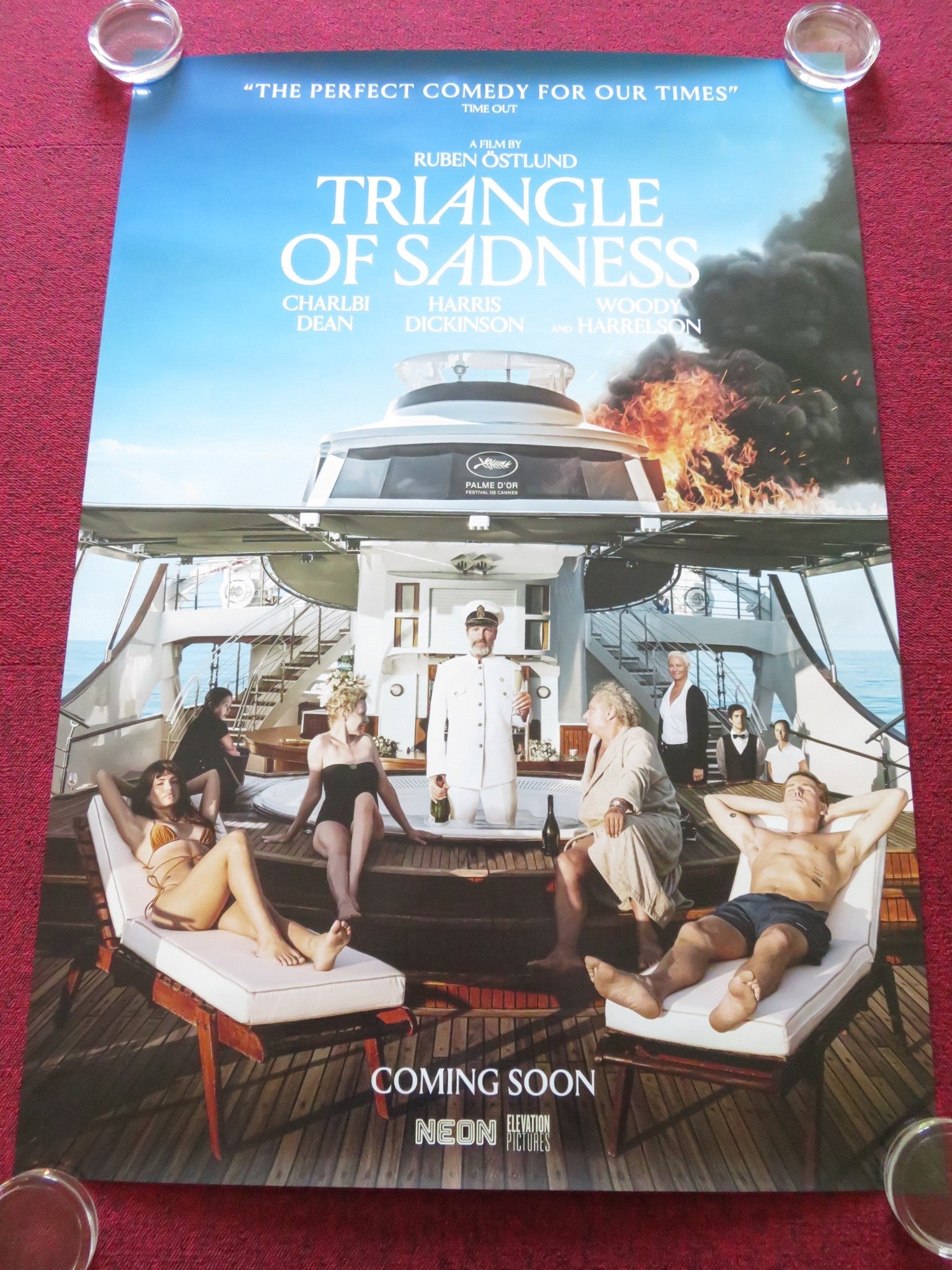 TRIANGLE OF SADNESS US ONE SHEET ROLLED POSTER THOBIAS THORWID 2022 Rendezvous Cinema Movie posters