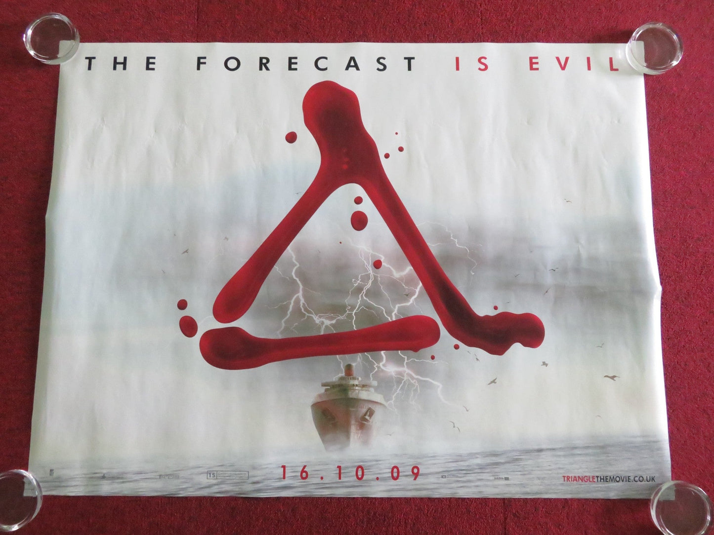 TRIANGLE UK QUAD ROLLED POSTER MELISSA GEORGE JOSHUA MCIVOR 2009 Movie posters