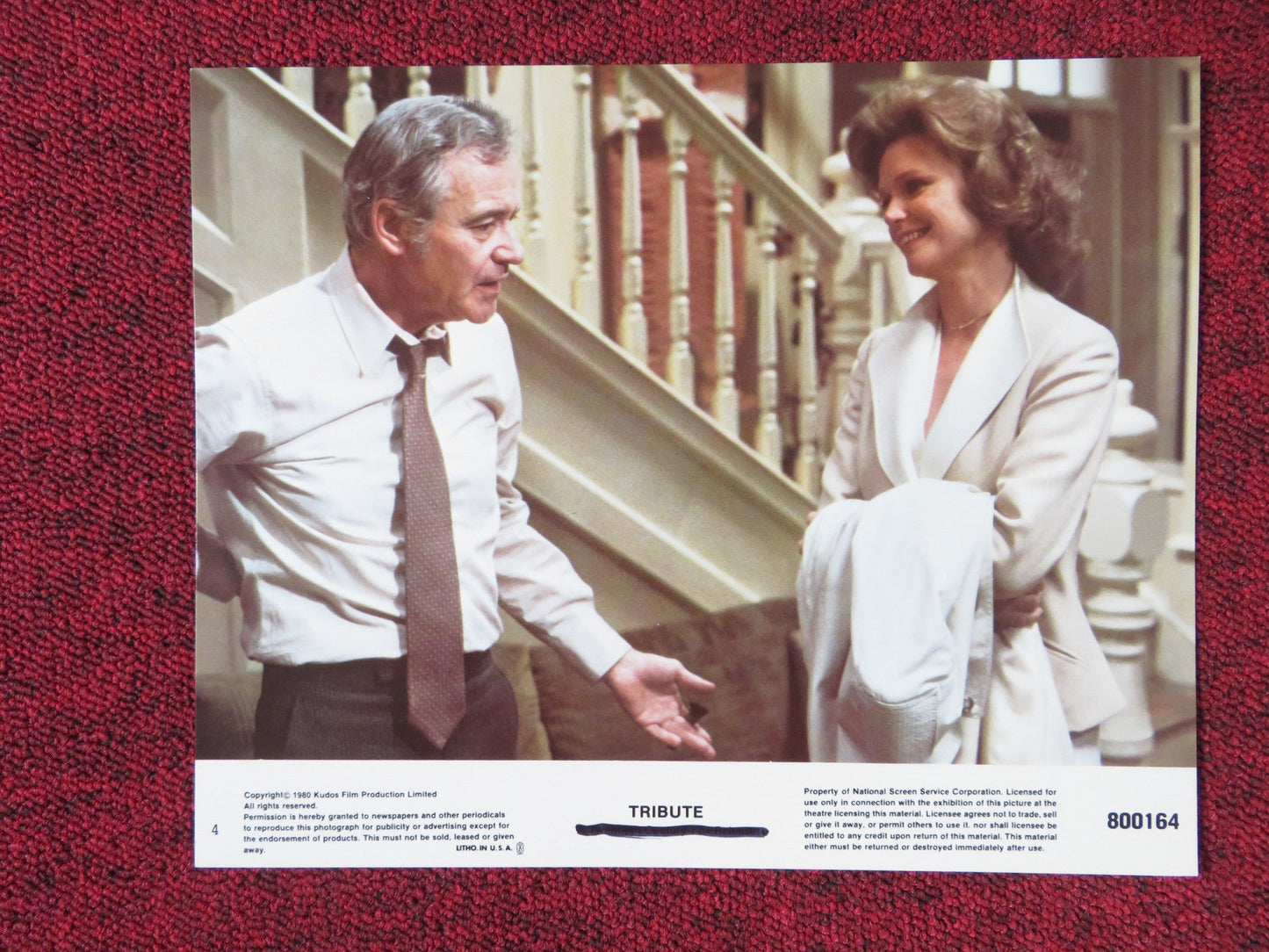 TRIBUTE - 4 LOBBY CARD JACK LEMMON BOBBY BENSON 1980 Rendezvous Cinema Movie posters