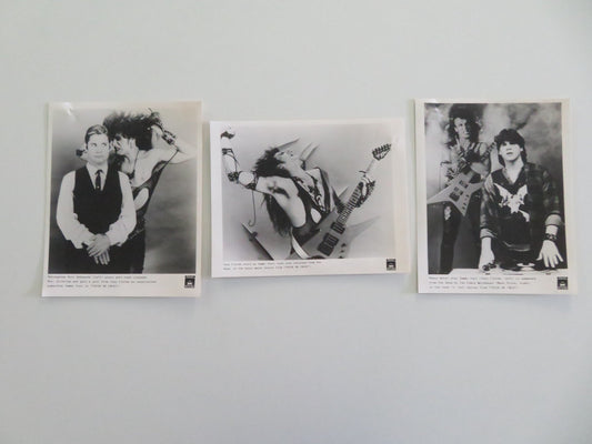 TRICK OR TREAT MOVIE STILL PHOTO LOT OF 3 OZZY OSBORNE TONY FIELDS 1986 Movie posters