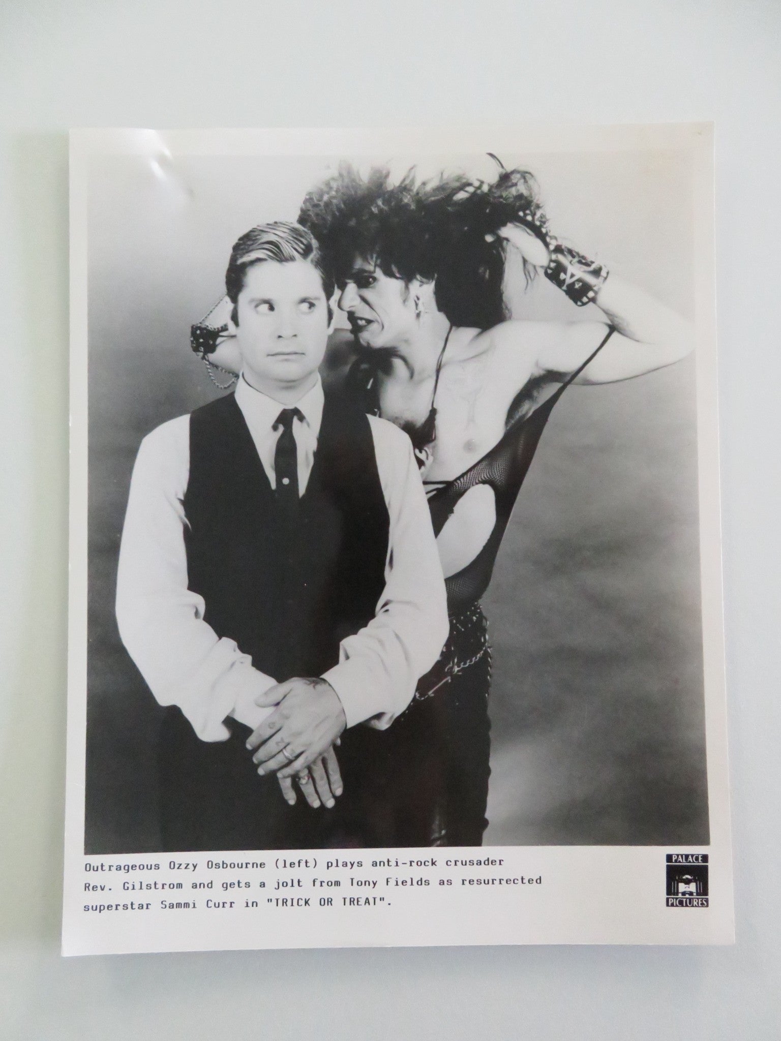 TRICK OR TREAT MOVIE STILL PHOTO LOT OF 3 OZZY OSBORNE TONY FIELDS 1986 Movie posters