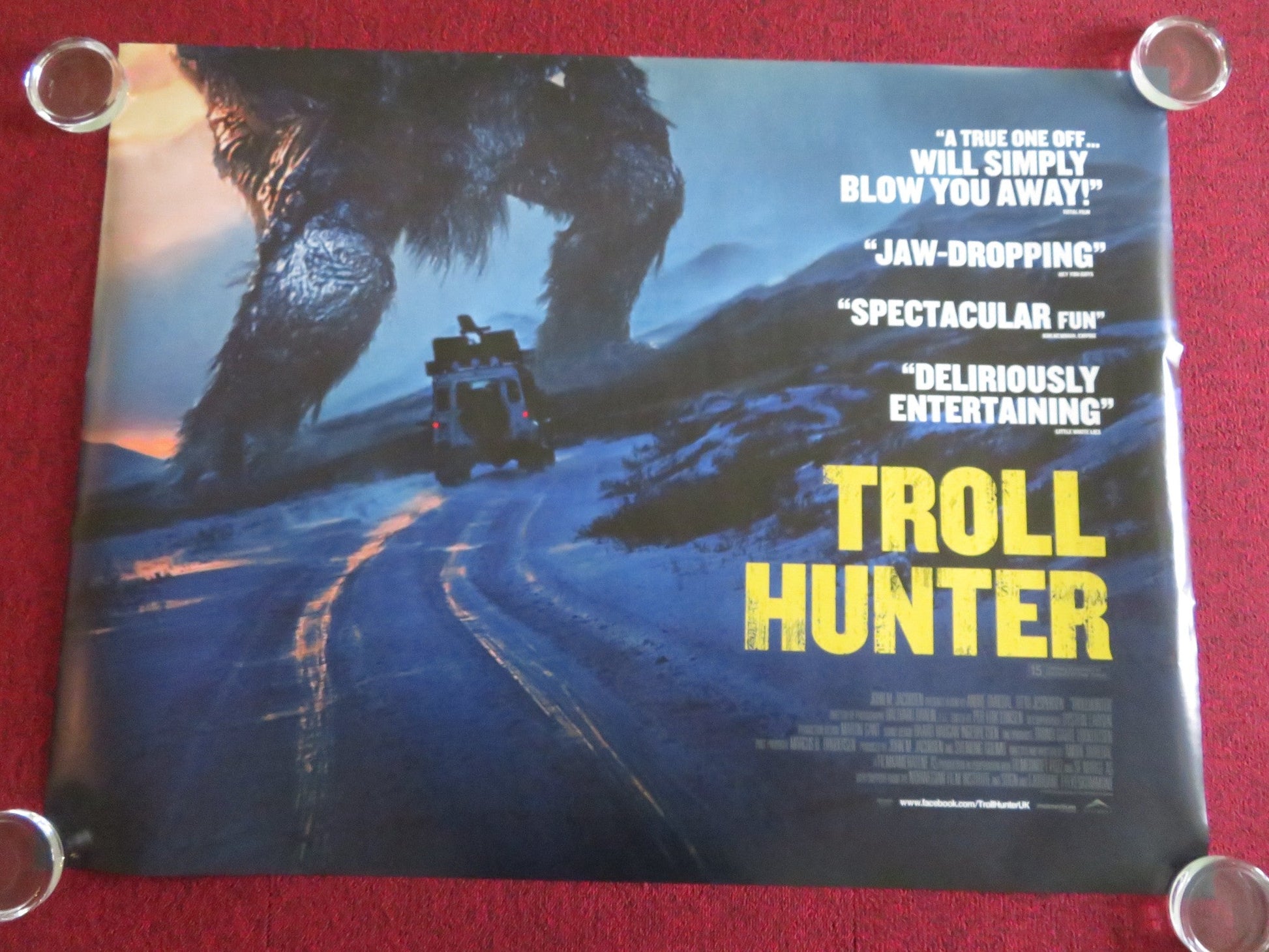 TROLL HUNTER UK QUAD ROLLED POSTER OTTO JESPERSON GLENN ERLAND TOSTERUD 2010 Movie posters