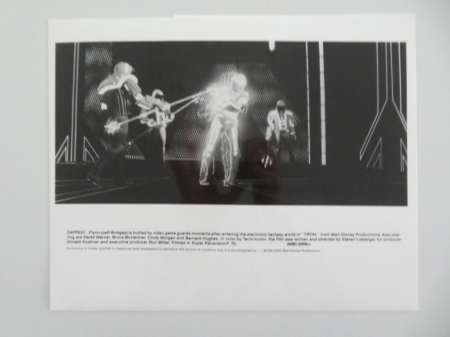 TRON MOVIE STILL PHOTO LOT OF 7 DISNEY JEFF BRIDGES DAVID WARNER 1982 Movie posters