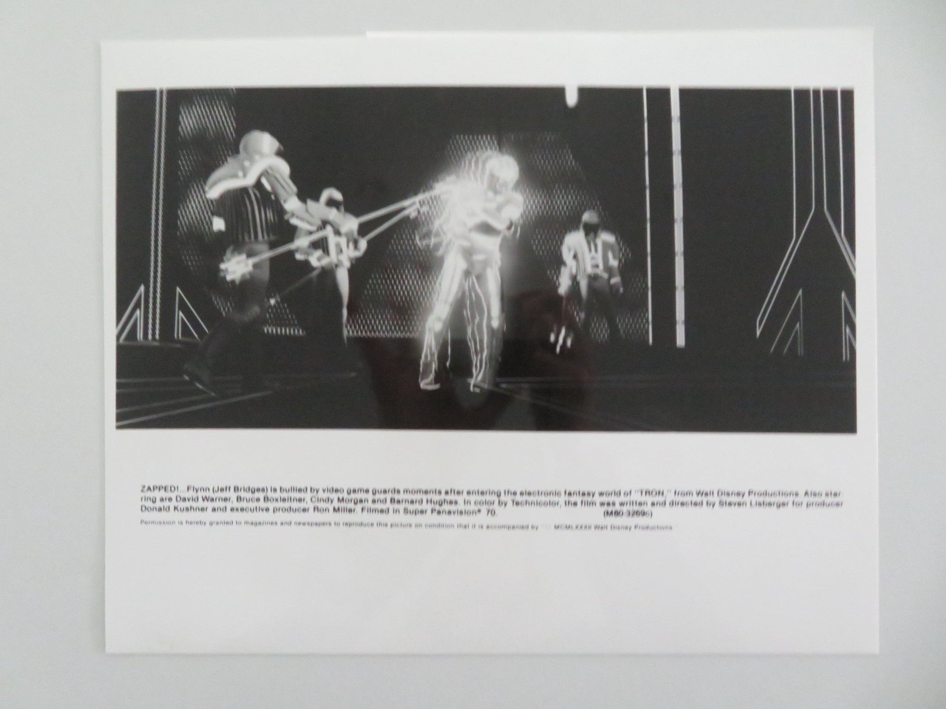 TRON MOVIE STILL PHOTO LOT OF 7 DISNEY JEFF BRIDGES DAVID WARNER 1982 Movie posters