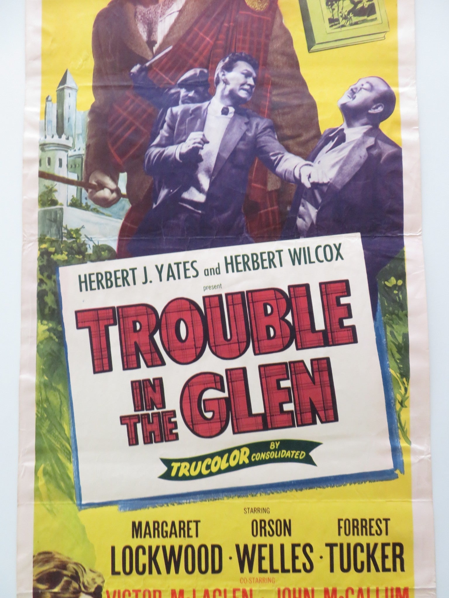 TROUBLE IN THE GLEN US INSERT POSTER MARGARET LOCKWOOD ORSON WELLES 1954 Rendezvous Cinema Movie posters