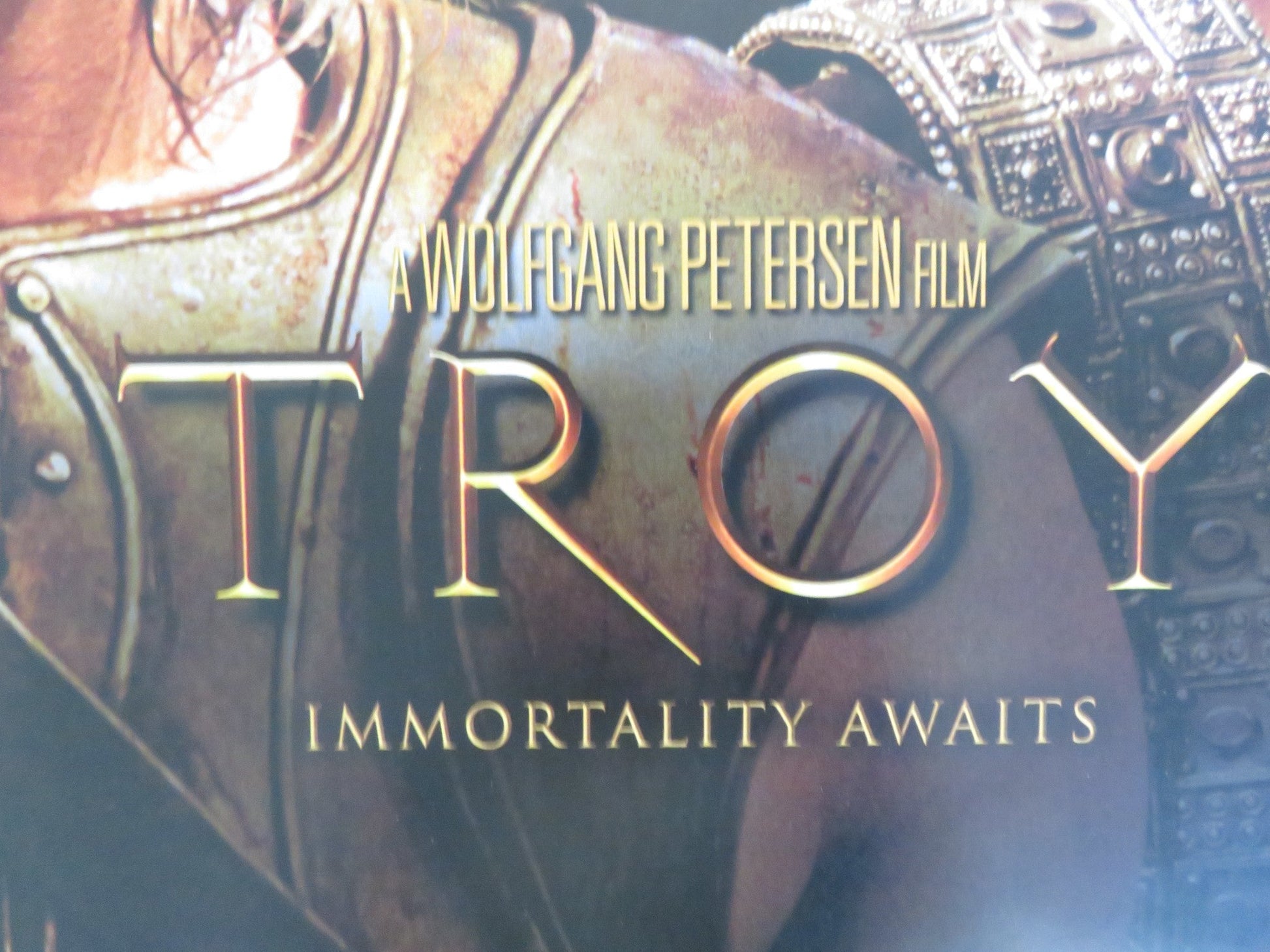 TROY DVD & VHS VIDEO POSTER BRAD PITT ERIC BANA ORLANDO BLOOM 2004 Rendezvous Cinema Movie posters