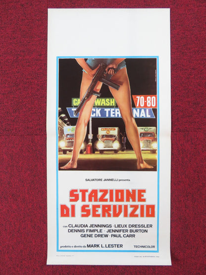 TRUCK STOP WOMEN ITALIAN LOCANDINA POSTER CLAUDIA JENNINGS LIEUX DRESSLER 1977 Rendezvous Cinema Movie posters