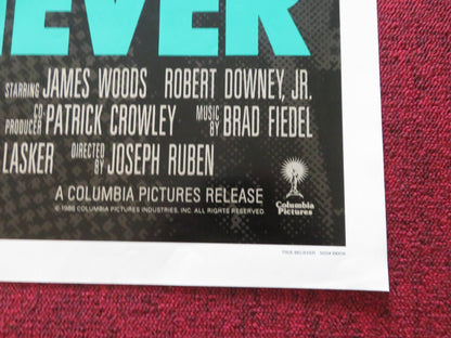 TRUE BELIEVER FOLDED US ONE SHEET POSTER JAMES WOODS ROBERT DOWNEY JR. 1989 Rendezvous Cinema Movie posters