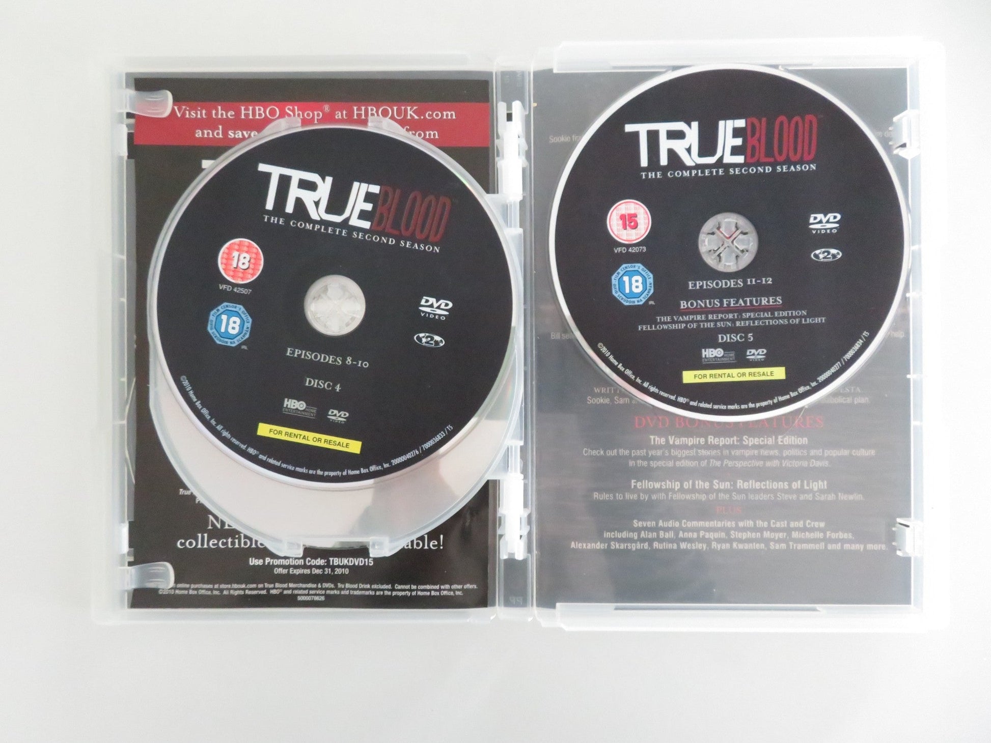 True Blood The Complete Second Season (DVD BoxSet) Anna Paquin 2009 Region 2 Movie posters