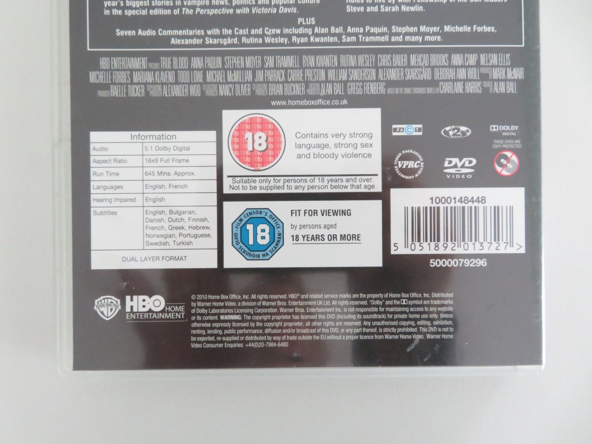 True Blood The Complete Second Season (DVD BoxSet) Anna Paquin 2009 Region 2 Movie posters