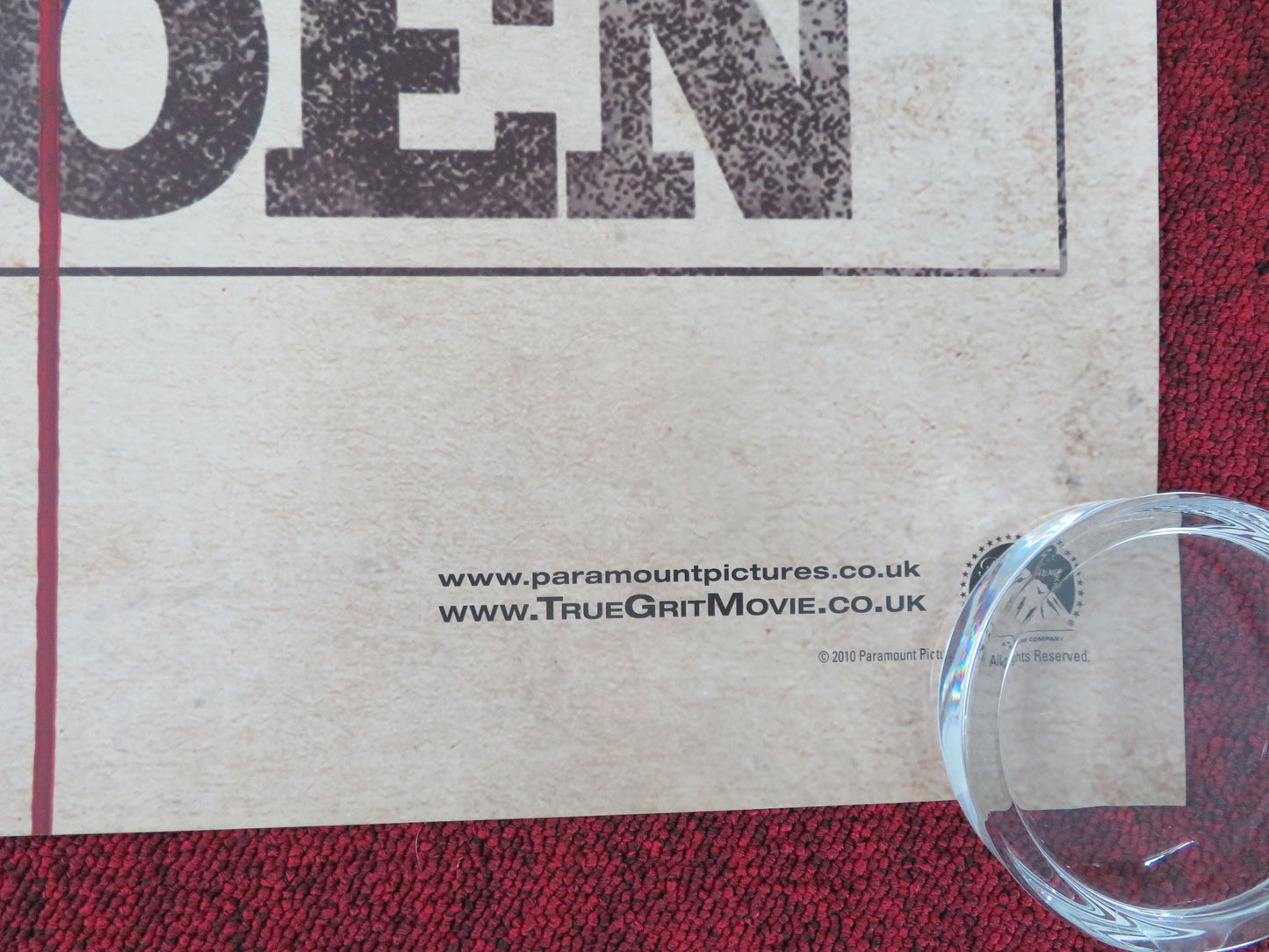 True Grit - B UK Quad Rolled Poster Josh Brolin Jeff Bridges Matt Damon 2010 Movie posters