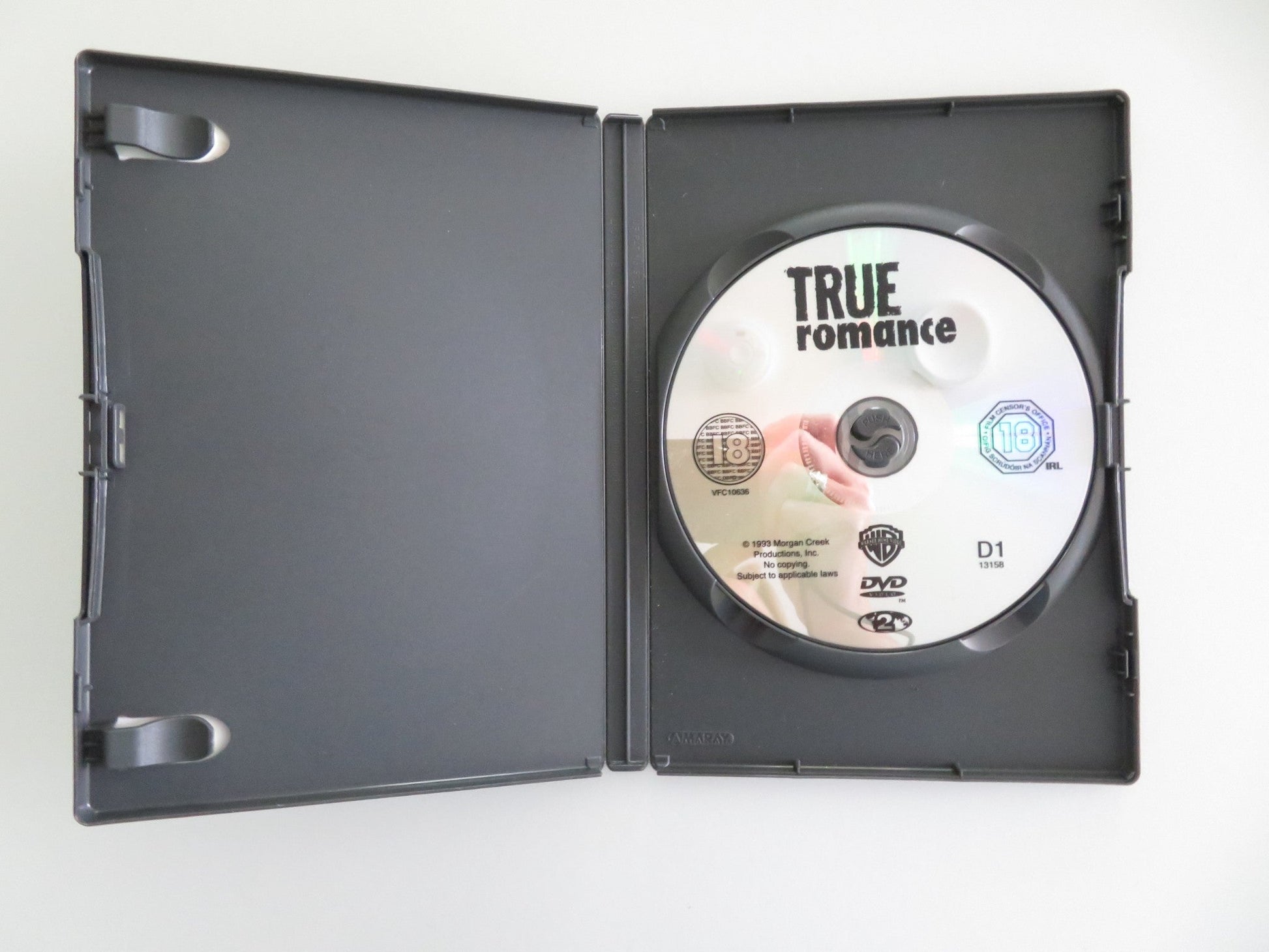 TRUE ROMANCE (DVD) CHRISTIAN SLATER PATRICIA ARQUETTE 1993 REGION 2 Movie posters