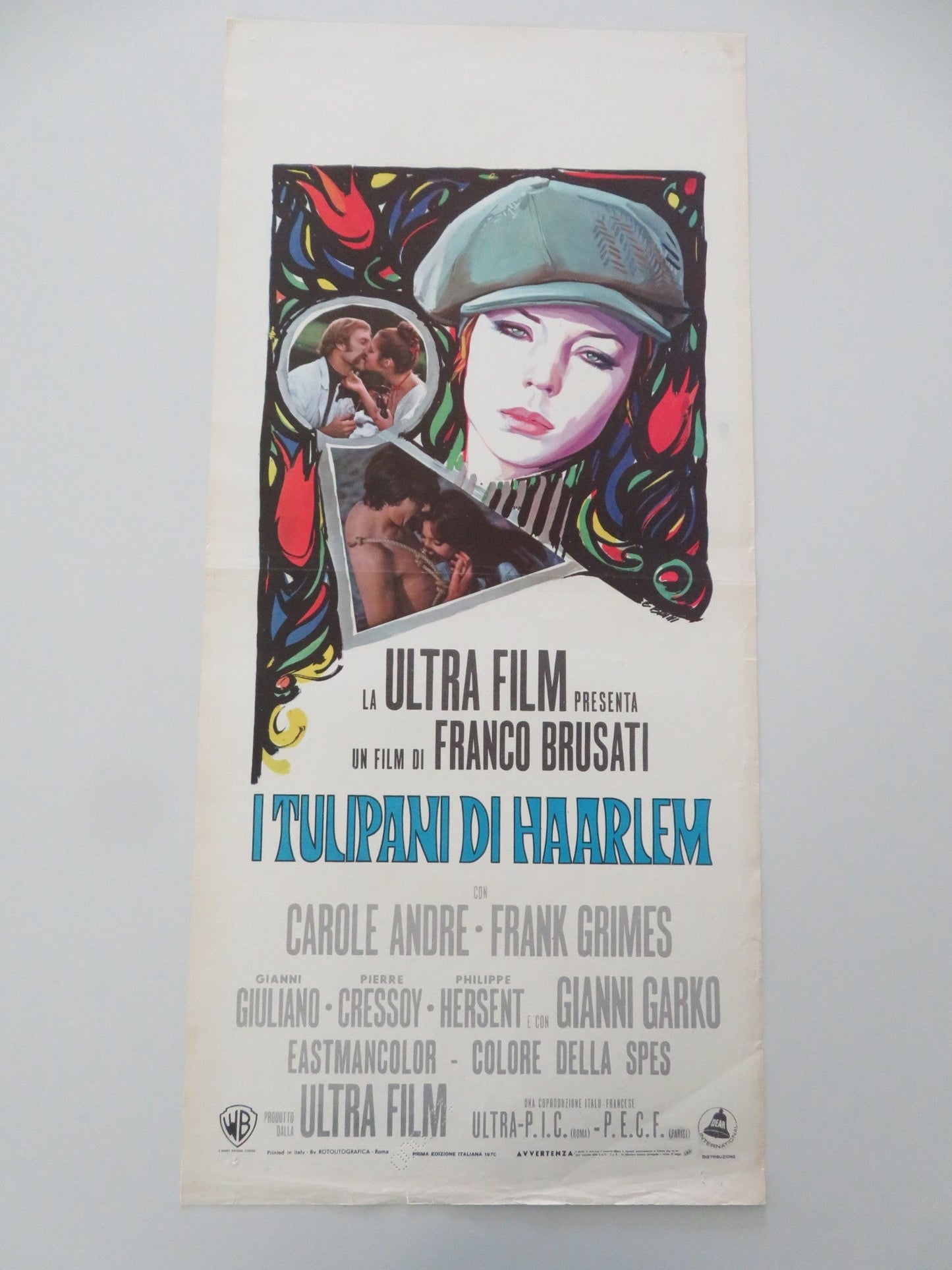 TULIPS OF HAARLEM ITALIAN LOCANDINA POSTER CAROLE ANDRE FRANK GRIMES 1970 Movie posters