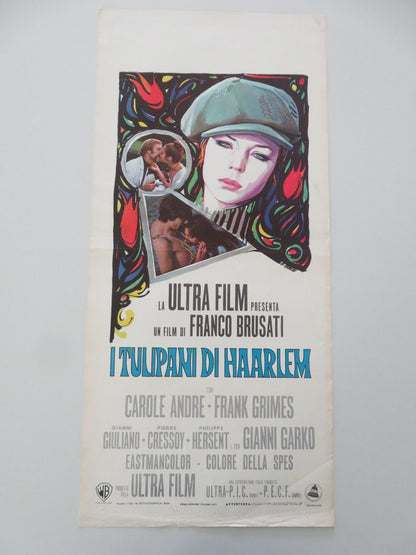 TULIPS OF HAARLEM ITALIAN LOCANDINA POSTER CAROLE ANDRE FRANK GRIMES 1970 Movie posters