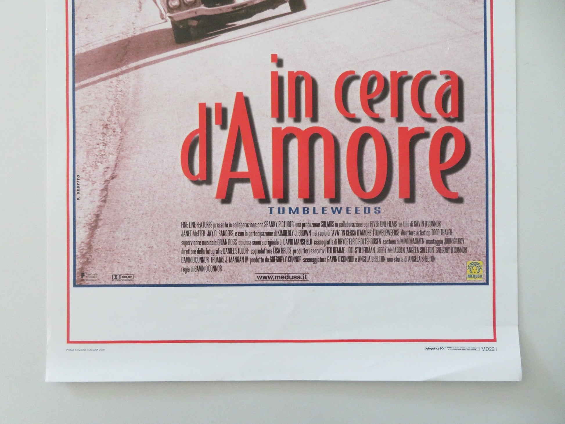 TUMBLEWEEDS ITALIAN LOCANDINA POSTER JANET MCTEER KIMBERLY J. BROWN 1999 Movie posters