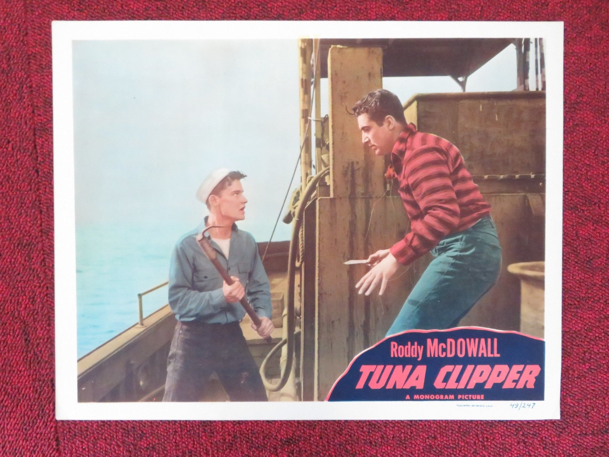 TUNA CLIPPER US LOBBY CARD FULL SET RODDY MCDOWALL ELENA VERDUGO 1949 Movie posters